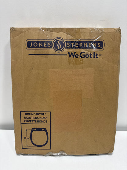 Jones Stephens C013wd02 Round Wood Toilet Seat - Off White - *Plumbing