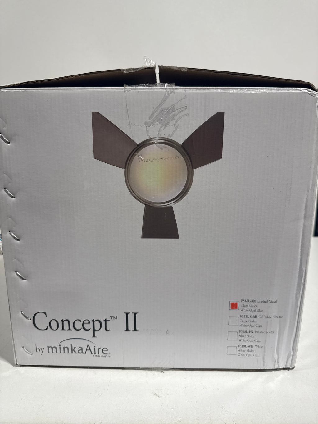 Minka Aire Concept 44 Inch Flush Mount Fan with Light Kit Concept - F518L-BN - Modern Contemporary - *Lighting &