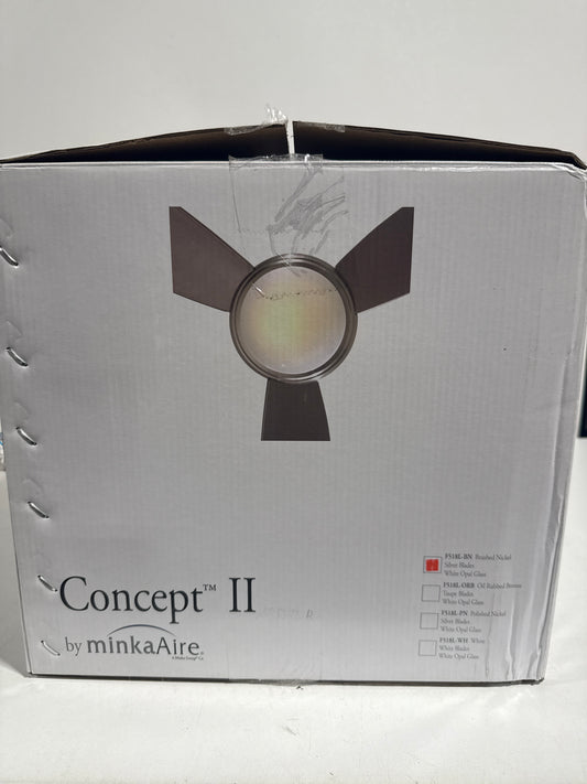 Minka Aire Concept 44 Inch Flush Mount Fan with Light Kit Concept - F518L-BN - Modern Contemporary