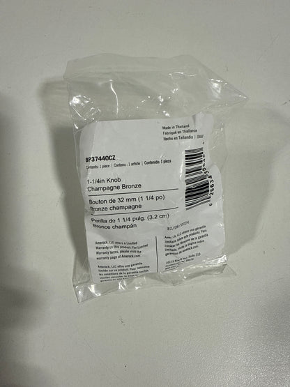 8 Amerock Lintel 1-1/4 Inch (32mm) Length Champagne Bronze Cabinet Knob