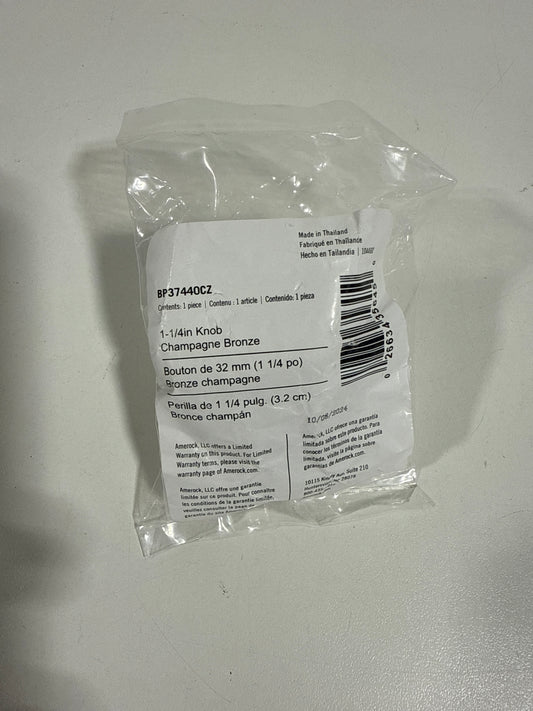 8 Amerock Lintel 1-1/4 Inch (32mm) Length Champagne Bronze Cabinet Knob
