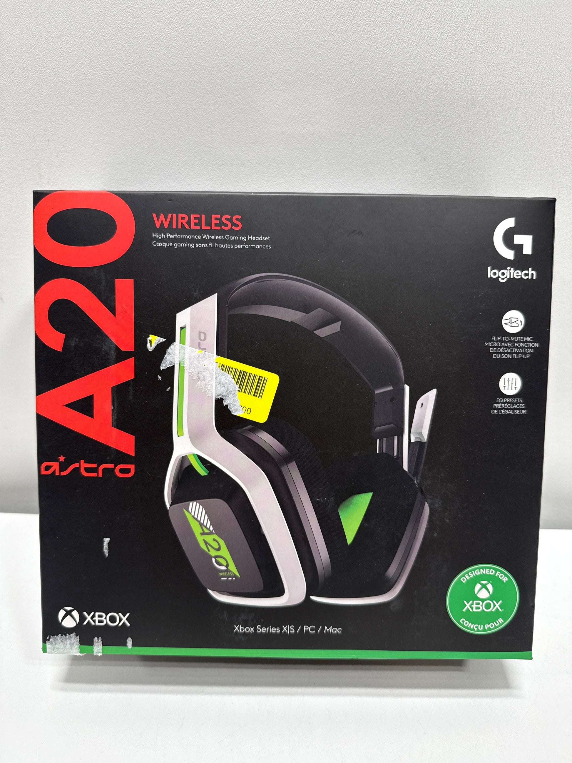 Used ASTRO Gaming A20 Wireless Headset Gen 2 for Xbox Series X | S Xbox One PC & Mac - White /Green - *Headphones &