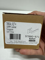 Kwikset 788SALSQT Singapore Non-Turning One-Sided Dummy Door Lever with Square Rose Satin Brass