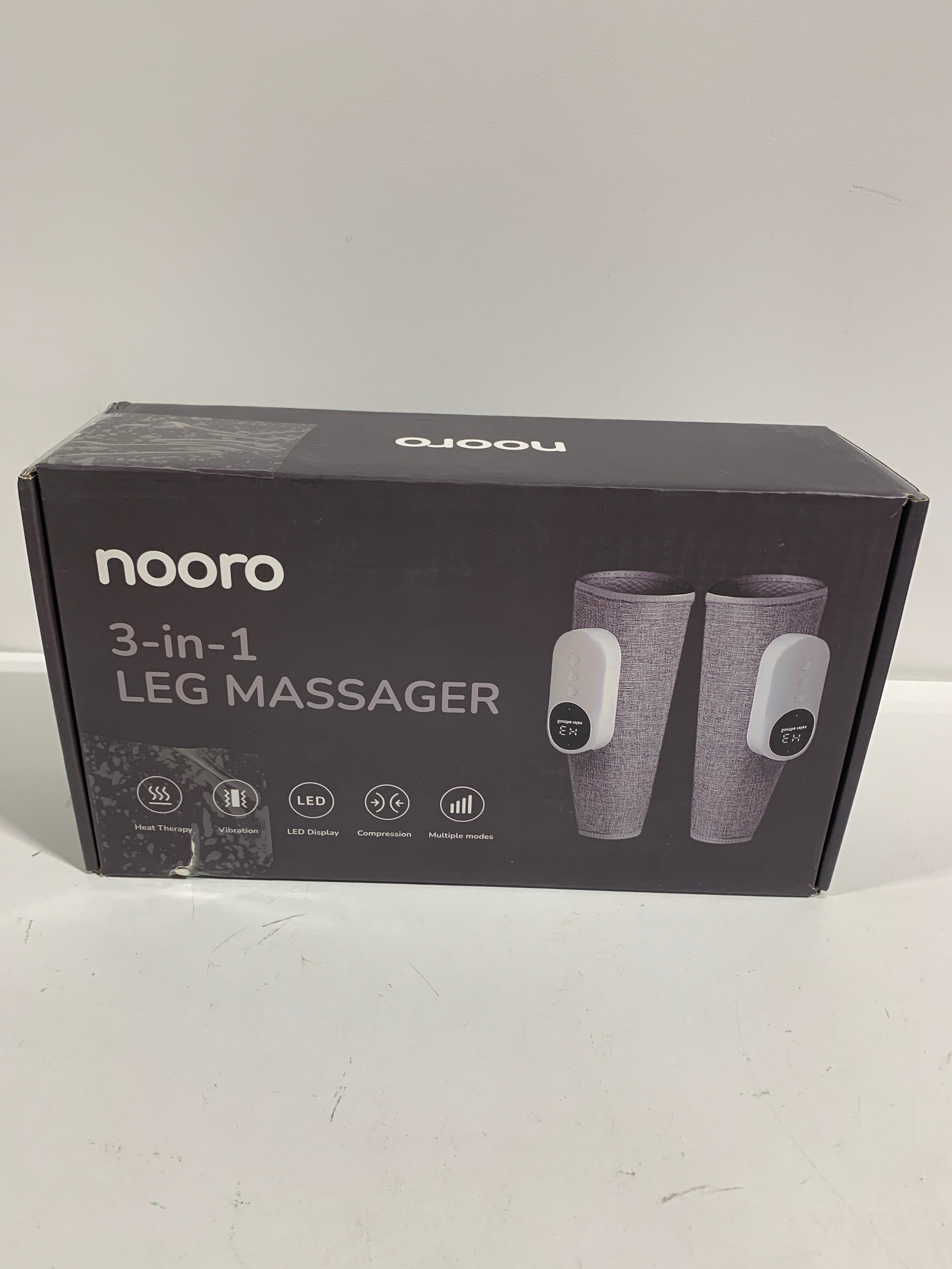 nooro 3-in-1 Leg Massager - Advanced System - Support for Legs and Feet Discomfort Helps with Muscle Stiffness