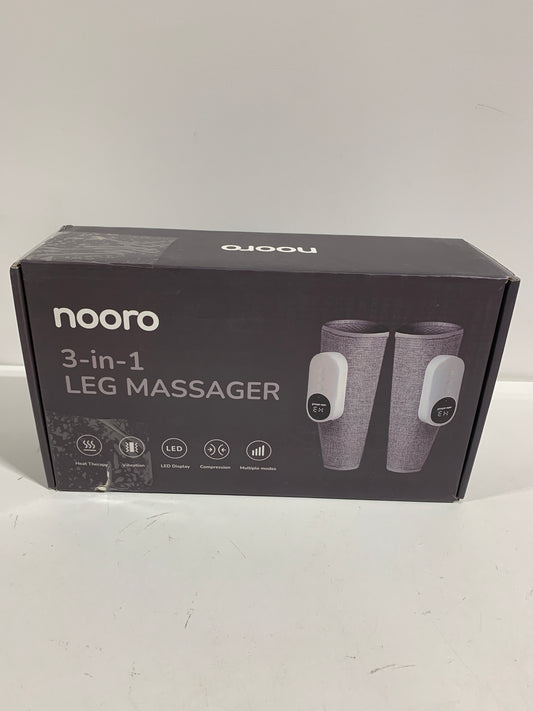 nooro 3-in-1 Leg Massager - Advanced System - Support for Legs and Feet Discomfort, Helps with Muscle Stiffness, Stimulates Natural Calf Wellness