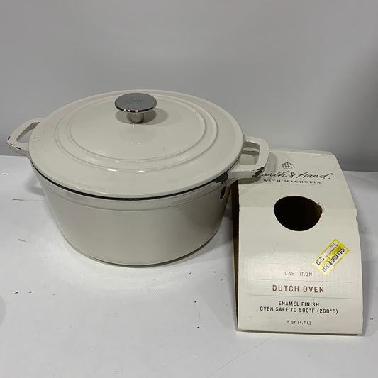 See Desc Hearth & Hand with Magnolia 5qt Enameled Cast Iron Dutch Oven