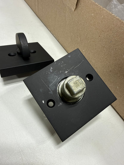 Scratch Baldwin SC.LAJxCON.CSR.SMT La Jolla SmartKey Single Cylinder Keyed Entry Handleset with Modern Knob and Modern Square Interior Trim from the Reserve