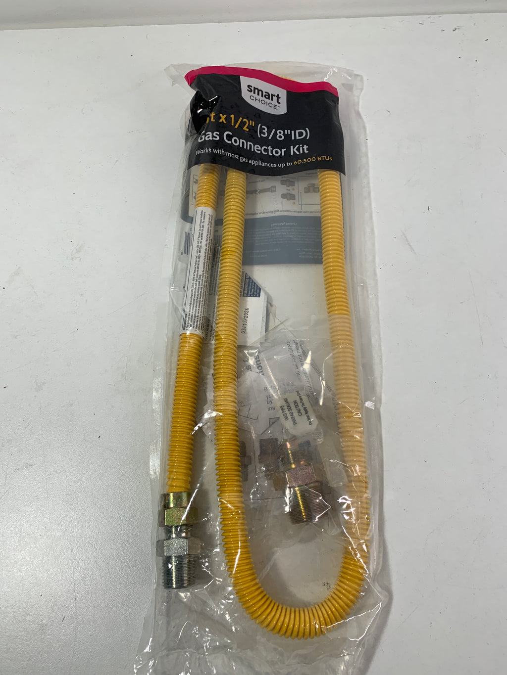 Smart Choice - 4’ x 1/2’’ OD Coated Gas Connector Kit - *Kitchen Appliances