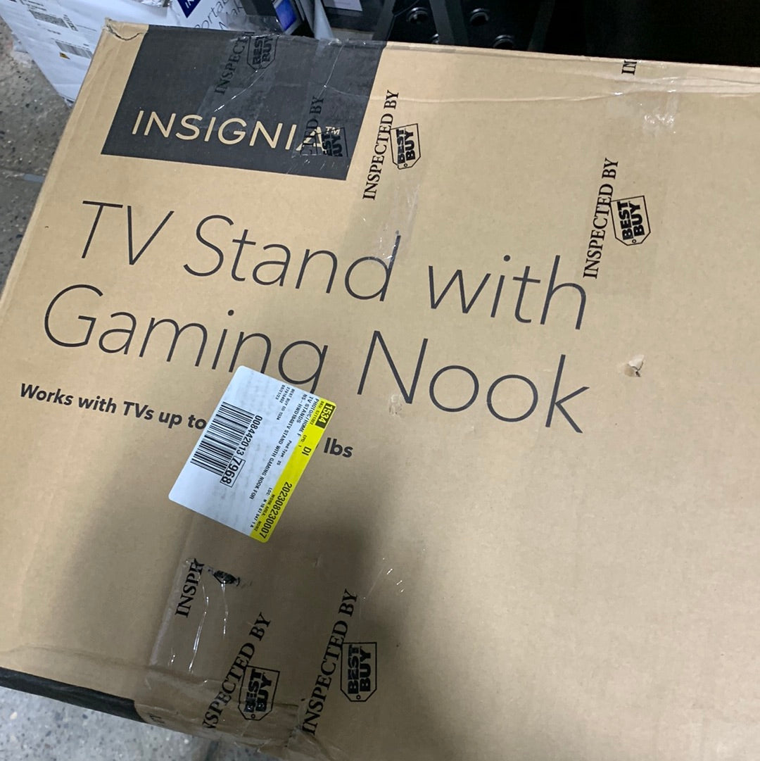 Insignia - Gaming TV Cabinet for Most TVs up to 55" - Brown