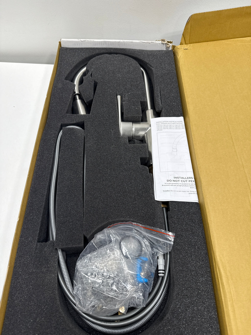 Newport Brass 1500-5103 East Linear 1.8 GPM Single Hole Pull Down Kitchen Faucet Stainless Steel (PVD)
