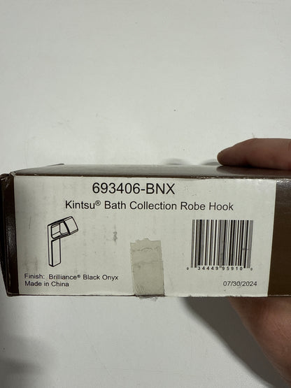 Brizo Kintsu 693406 Robe Hook brilliance black onyx