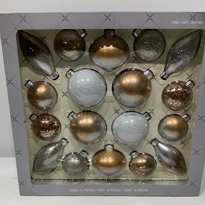 Kirkland Glass 18pc Ornaments