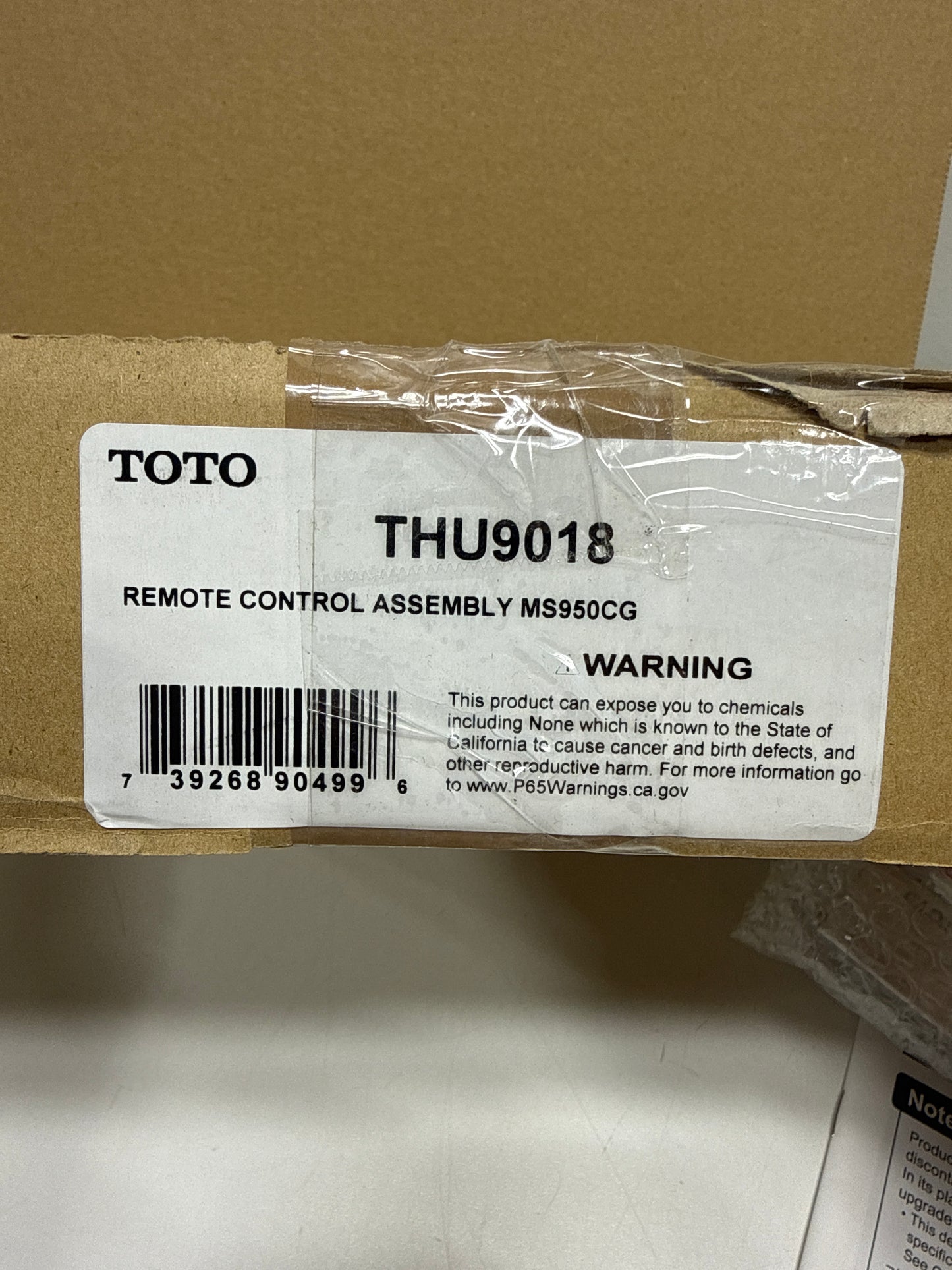 TOTO THU9018 Remote Control Unit - *Plumbing