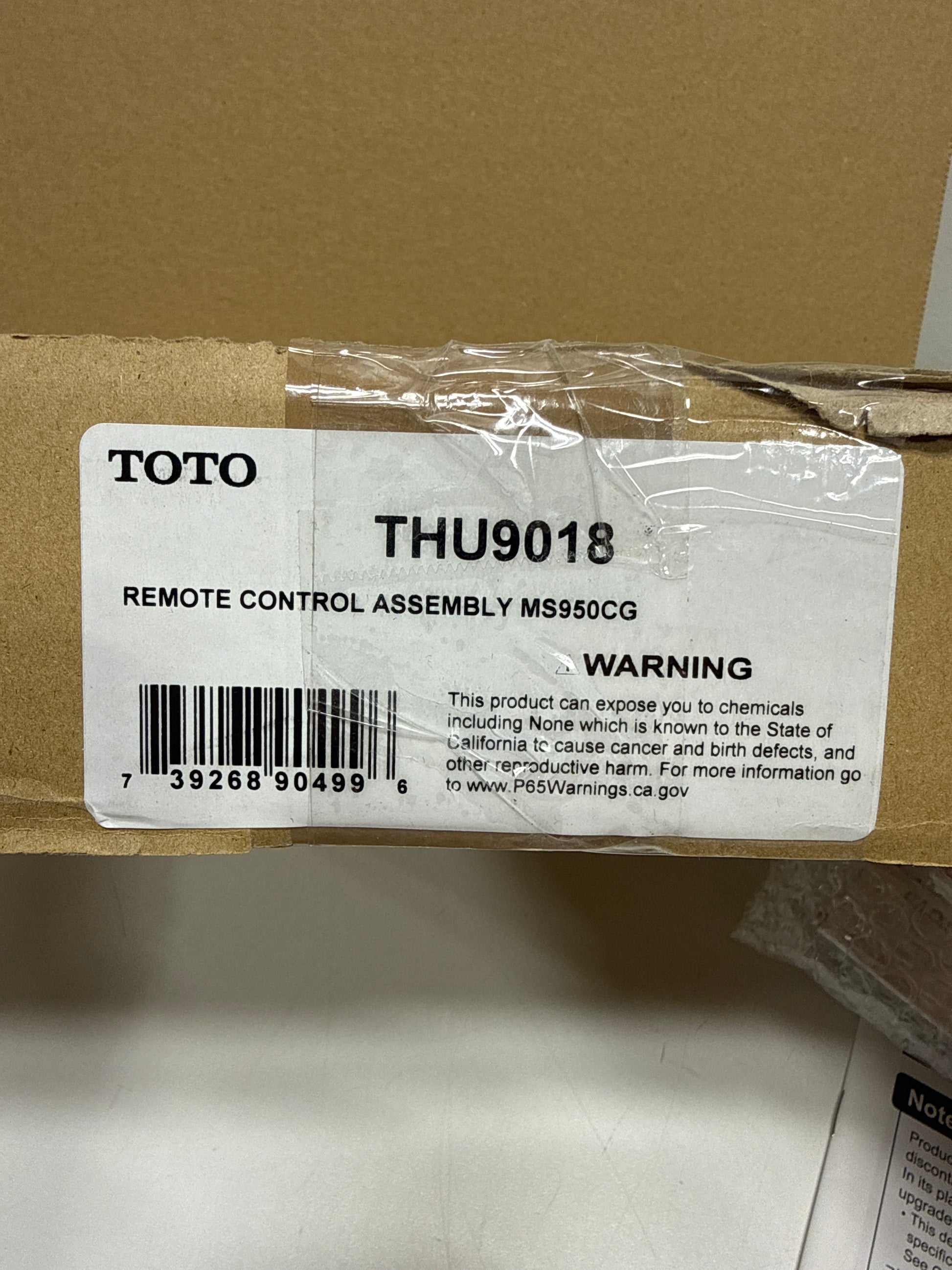 TOTO THU9018 Remote Control Unit - *Plumbing