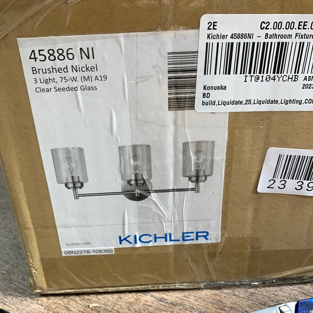 Kichler Winslow 3 Light 22" Wide Bathroom Vanity Light Brushed Nickel