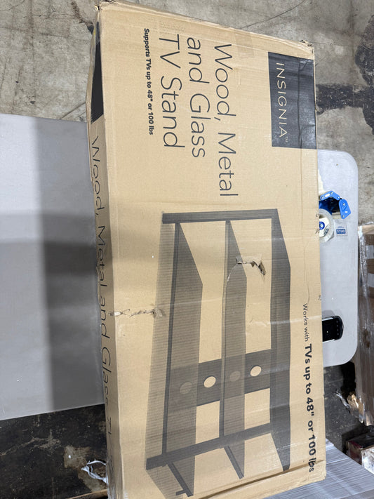 Insignia™ - TV Stand for Most TVs up to 48" - Espresso/Gray