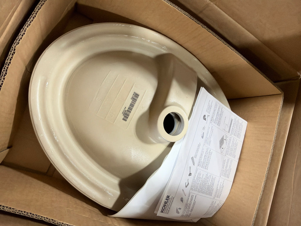 KOHLER K-99183-0 Vox Oval Vessel Above-Counter Bathroom Sink, White