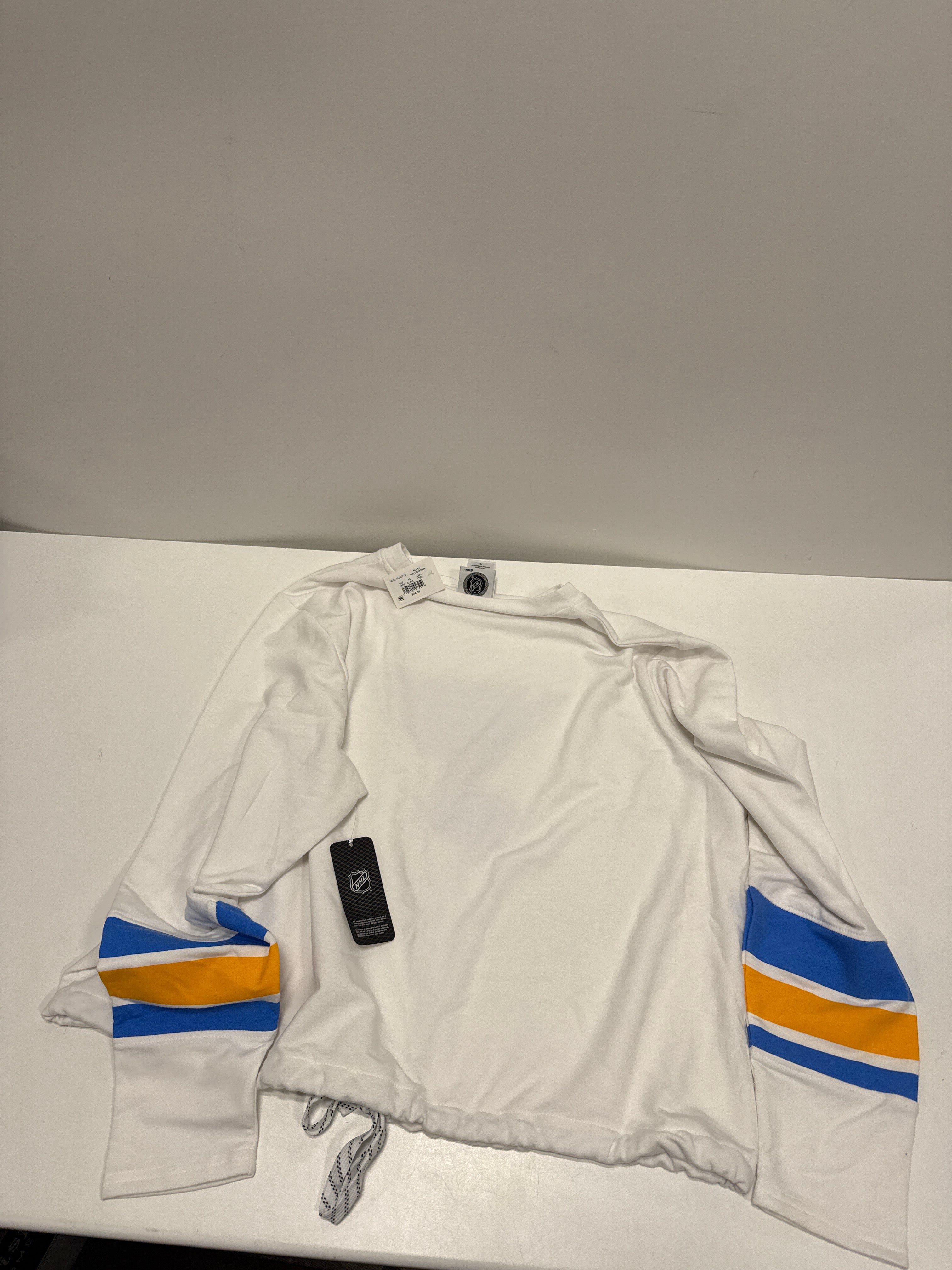NHL St. Louis Blues Women's White Long Sleeve Fleece Crew Sweatshirt - XL