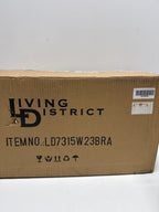 Living District Mayson 3-Light Iron & Glass Bath Sconce in Brass/Clear - *Lighting & Electrical