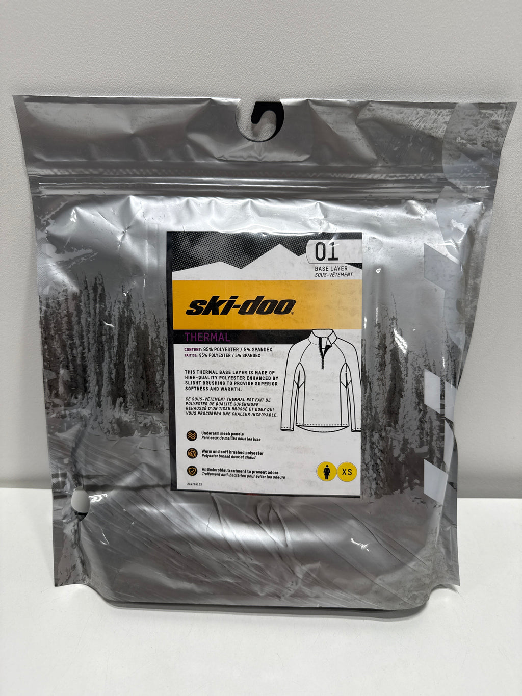 Ski-Doo Ladies’ Thermal Base Layer (top) Charcoal Grey XS