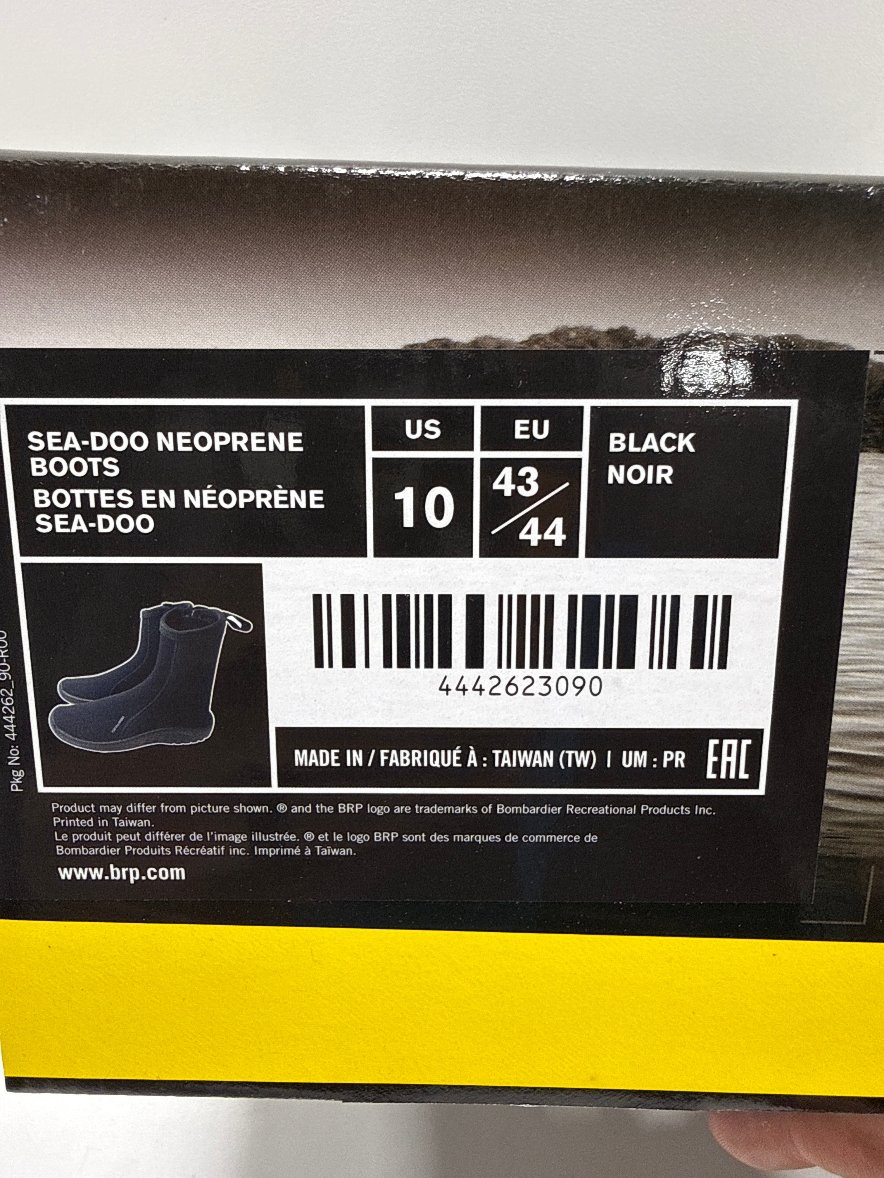 Sea-Doo Neoprene Boots Black Men's US10