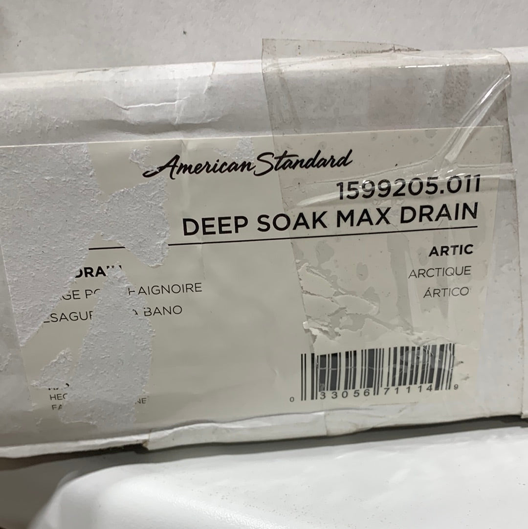 American Standard Evolution Series Deep Soak Bath Drain Artic