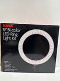 Sunpak - LED 448 19’’ Bi-Color Ring Light Kit - Black - *Cameras Camcorders & Drones