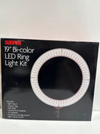Sunpak - LED 448 19’’ Bi-Color Ring Light Kit - Black - *Cameras Camcorders & Drones