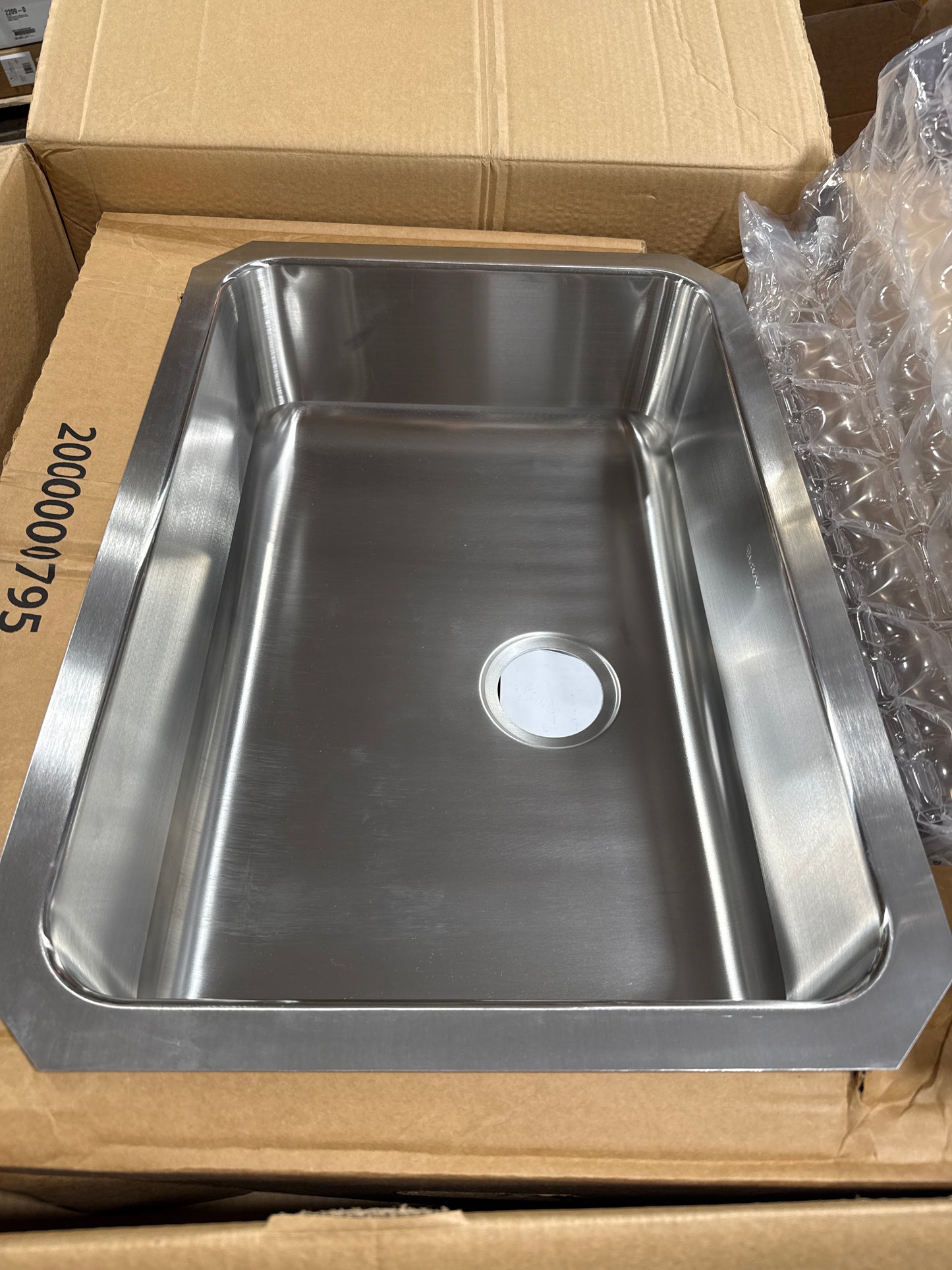 Elkay ELUH2416 Lustertone Classic Single Bowl Undermount Stainless Steel Sink