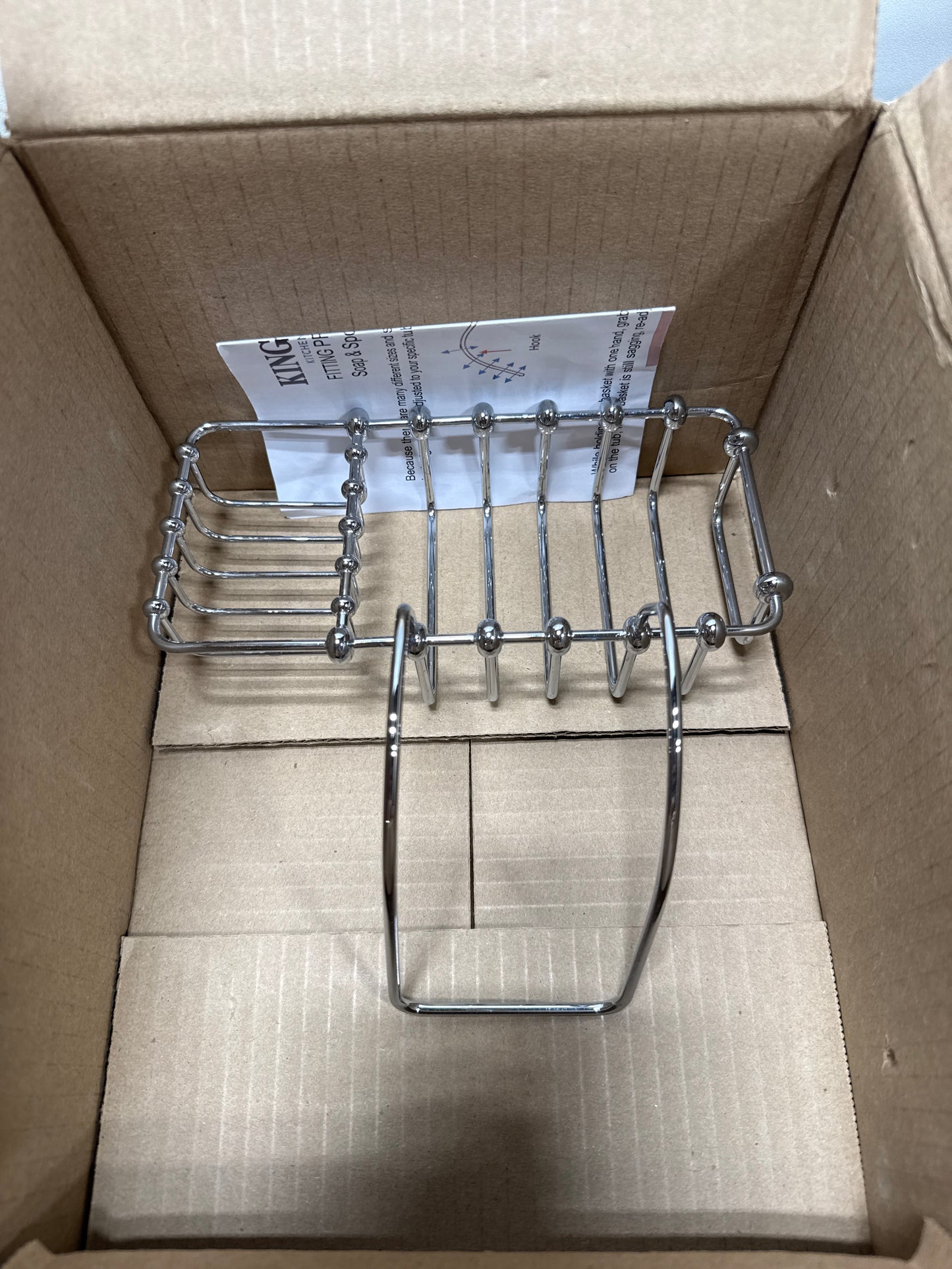 Kingston Brass Chrome 8" Clawfoot Bath Tub Soap Caddy Shelf CC2161