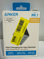 Anker Charger 140W 4 Port with Digital Display: USB USB-C Lightweight Quick Charge - *Computers & Office
