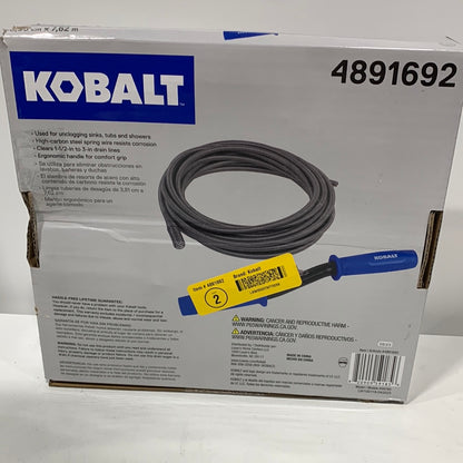 Kobalt 3/8-in x 25-ft High Carbon Wire Hand Auger for Drain