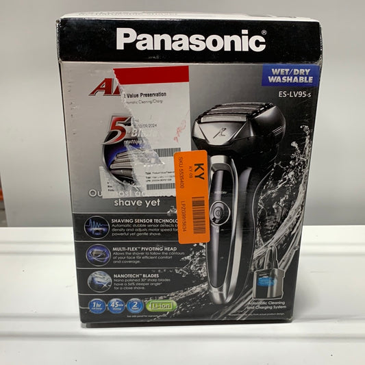 Panasonic - Arc5 Automatic Cleaning/Charging Wet/Dry Electric Shaver - Silver