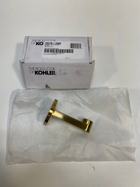 KOHLER Components Robe Hook Brushed Brass