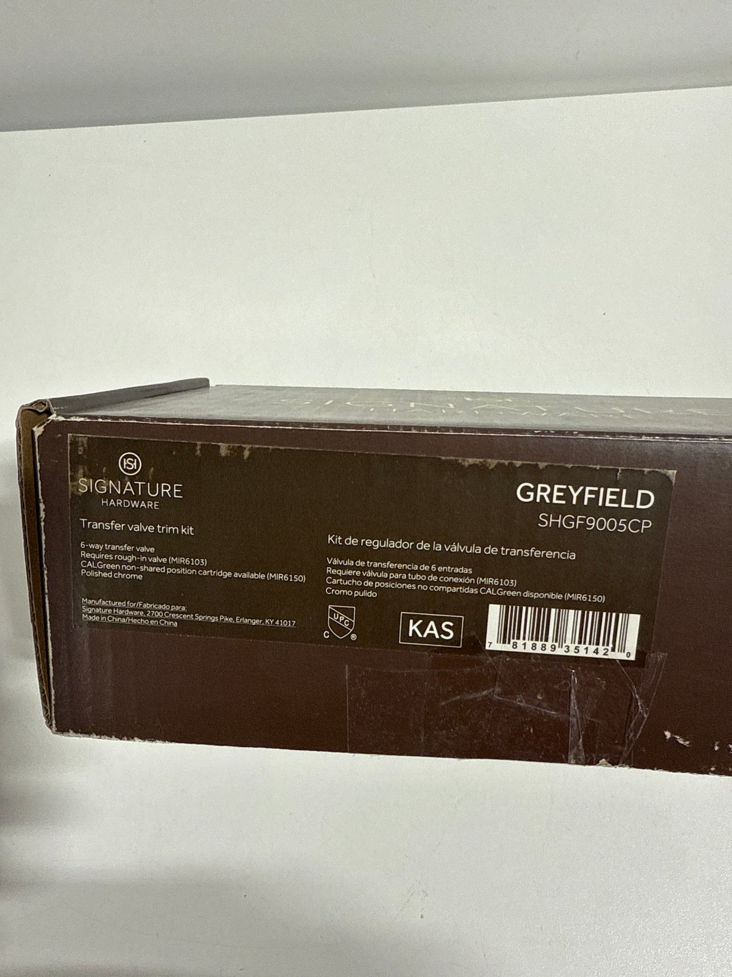 Signature Hardware 948901-LV Greyfield 6 Function Diverter Valve Trim - Less Valve Chrome