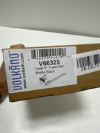 ICO Bath V6632 Heat 8" Towel Bar Matte Black
