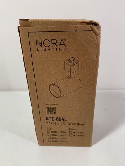 Nora MAX Mini Black LED 2700K Narrow Flood Optic Track Head