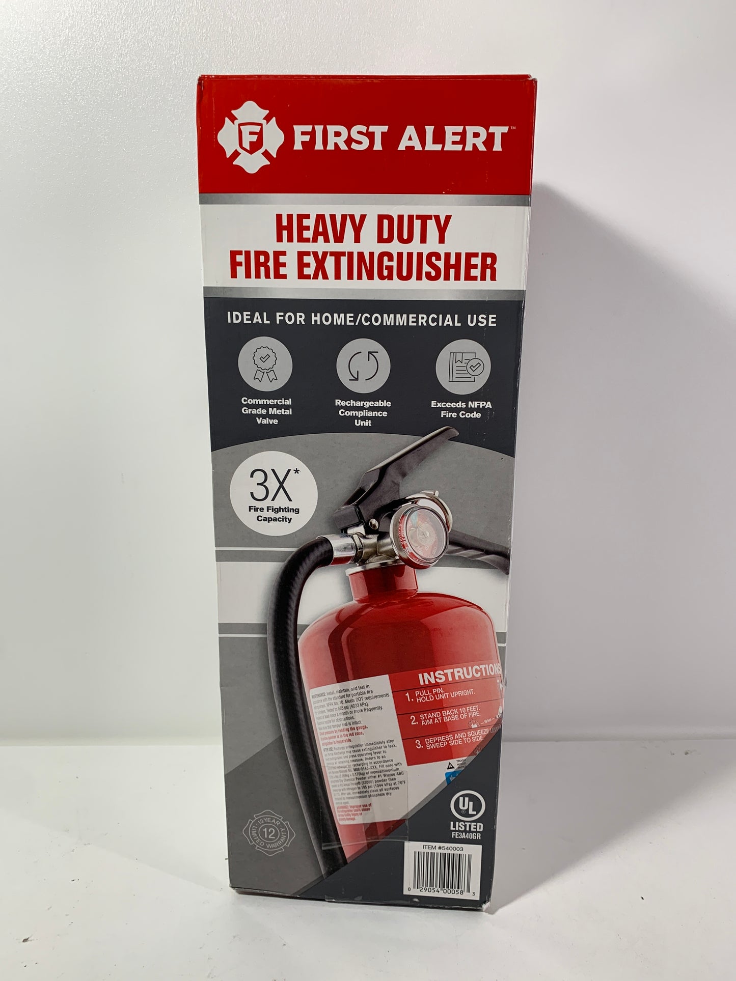 First Alert Heavy Duty Fire Extinguisher (FE3A40GR)