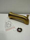 Used Scratched  Kohler K-28563 Tempered 6-3/8" Integrated Diverter Tub Spout Vibrant Brushed Moderne Brass
