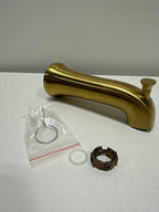 Used Scratched  Kohler K-28563 Tempered 6-3/8" Integrated Diverter Tub Spout Vibrant Brushed Moderne Brass