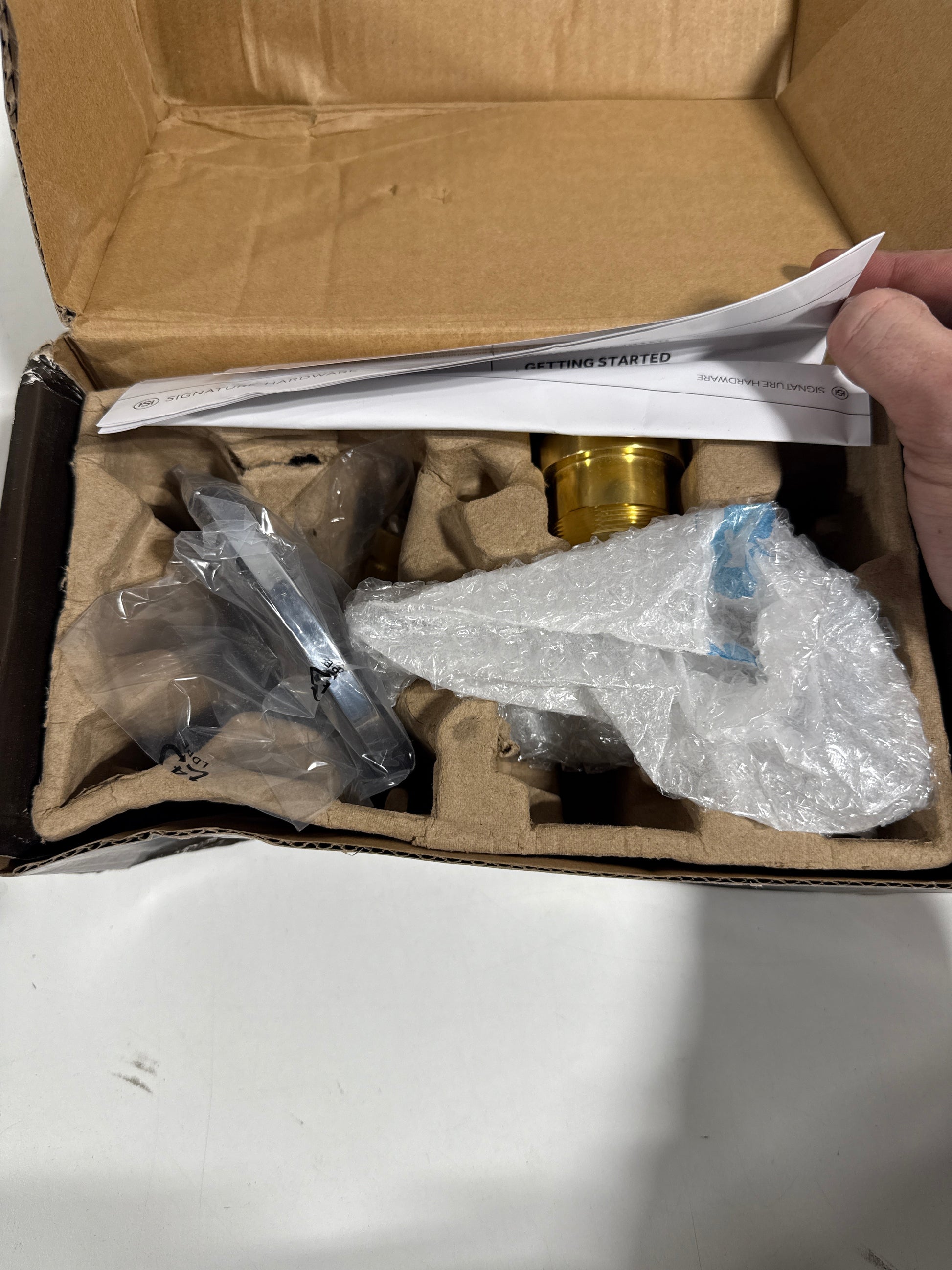 Signature Hardware 953921 Drea 6 Function Diverter Valve Trim Only with Single Lever Handle - Less Rough in Chrome