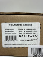 Baldwin EE.SEAxCON.CQE Seattle One Piece Single Cylinder Keyed Entry Handleset with Interior Contemporary Knob
