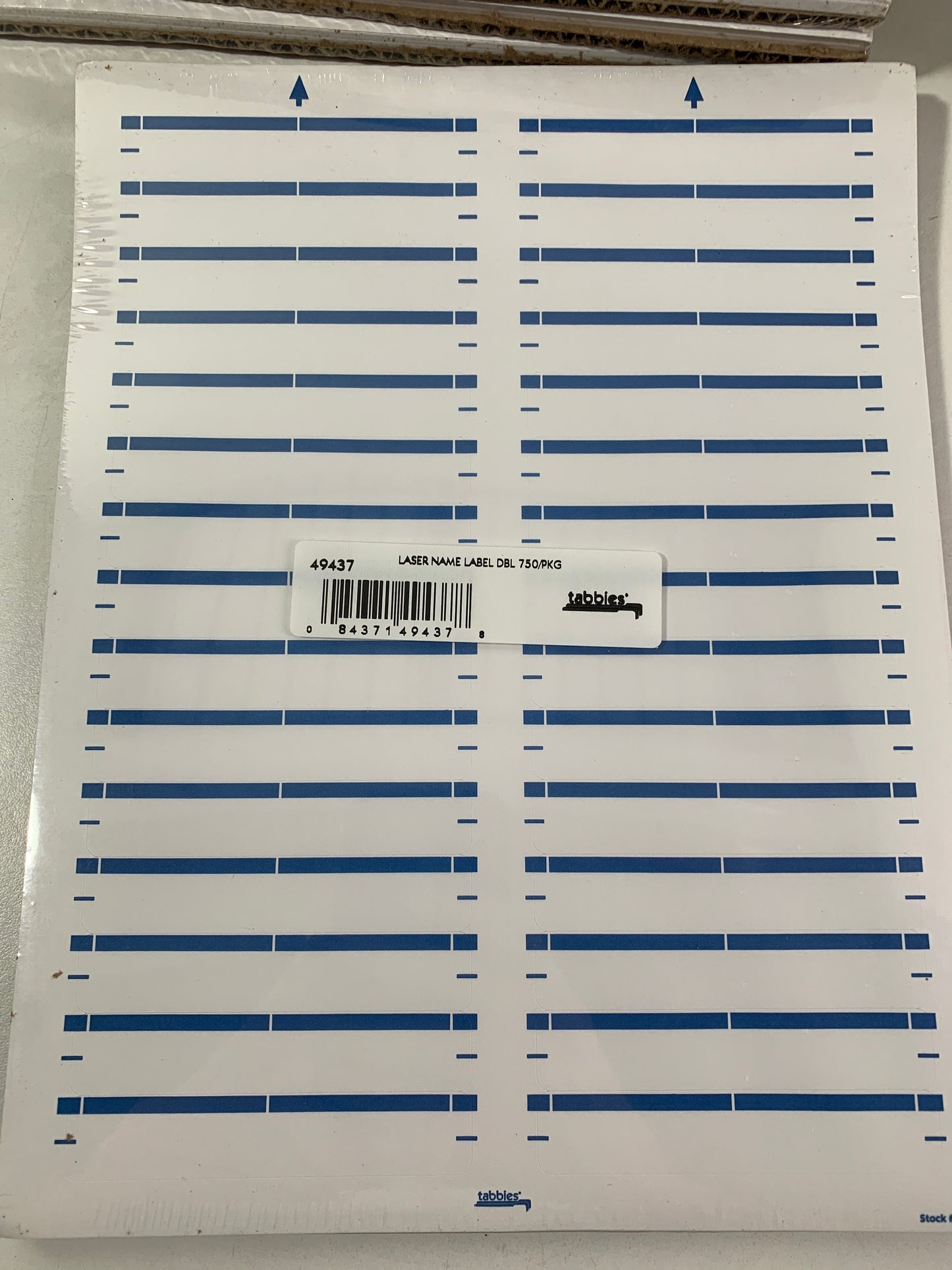 17 Tabbies Laser/Inkjet Dark Blue File Folder Labels, Lables are 3-7/16"W x 2/3"H, 750 Labels Per Pack, 2-up per Page, Avery #5366 Compatible (49437)