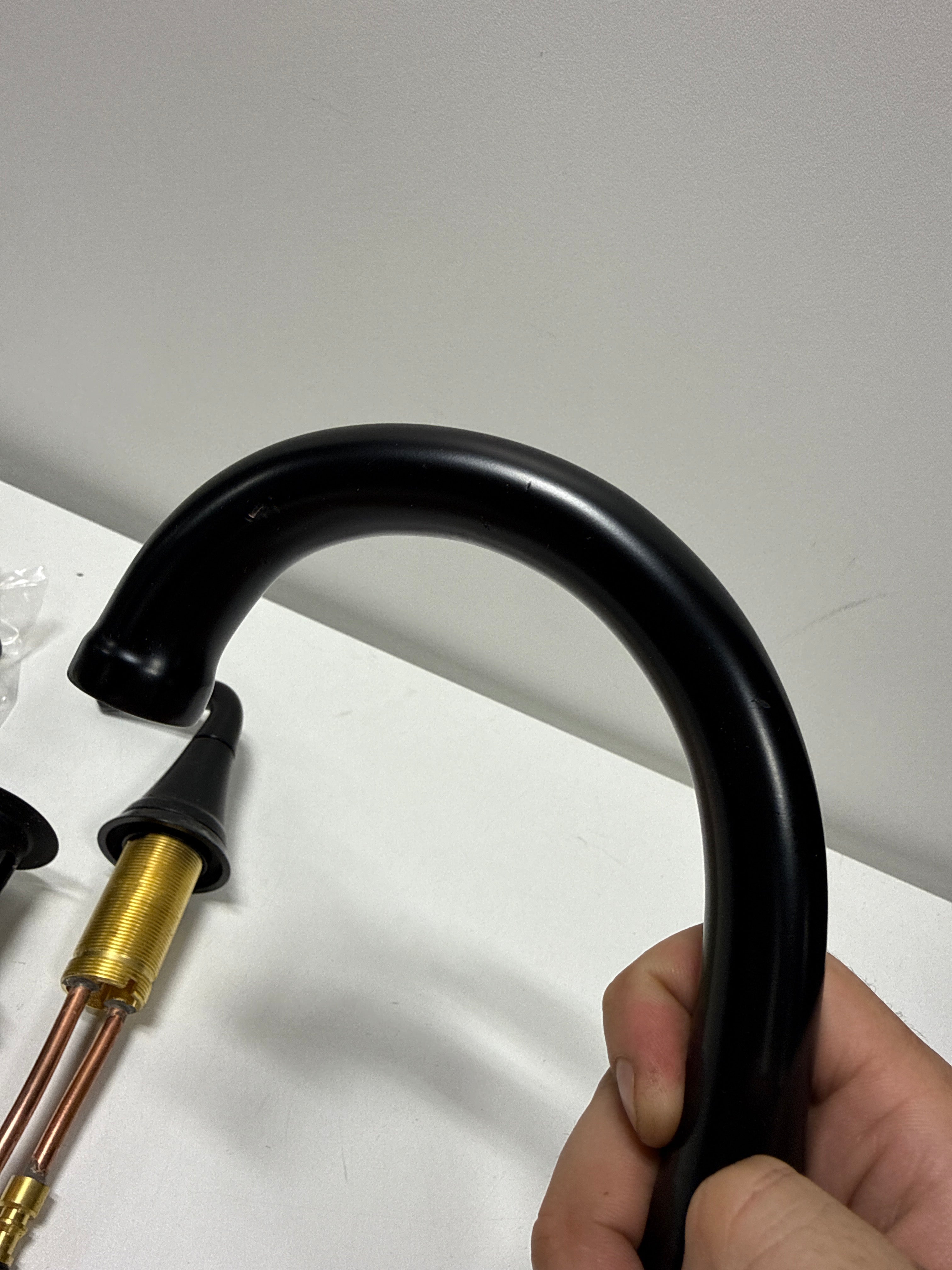 See Desc Delta 3533LF-MPU Kayra 1.2 GPM Widespread Bathroom Faucet with Pop-up Drain Assembly Matte Black