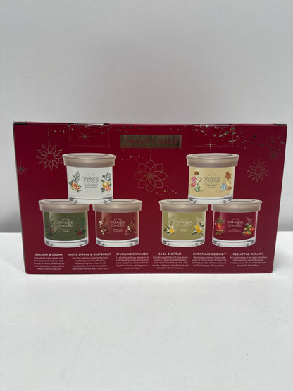Yankee Candle Variety Pack, 6 Premium Soy Wax Blended Scented Candles, 4.3 Oz Each