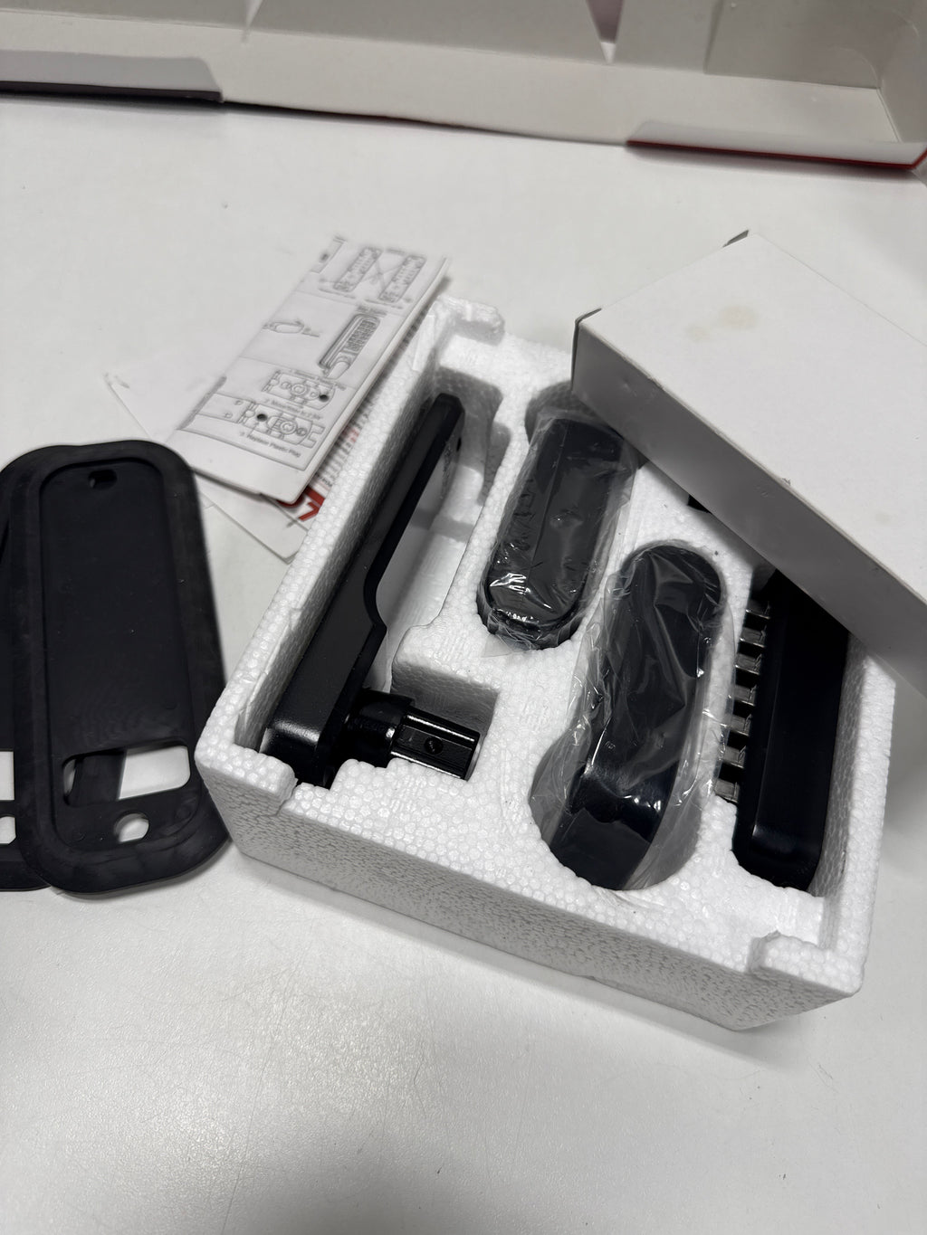 Lockey Mechanical Keyless Lever Lock with Passage Function and Jet Black Finish