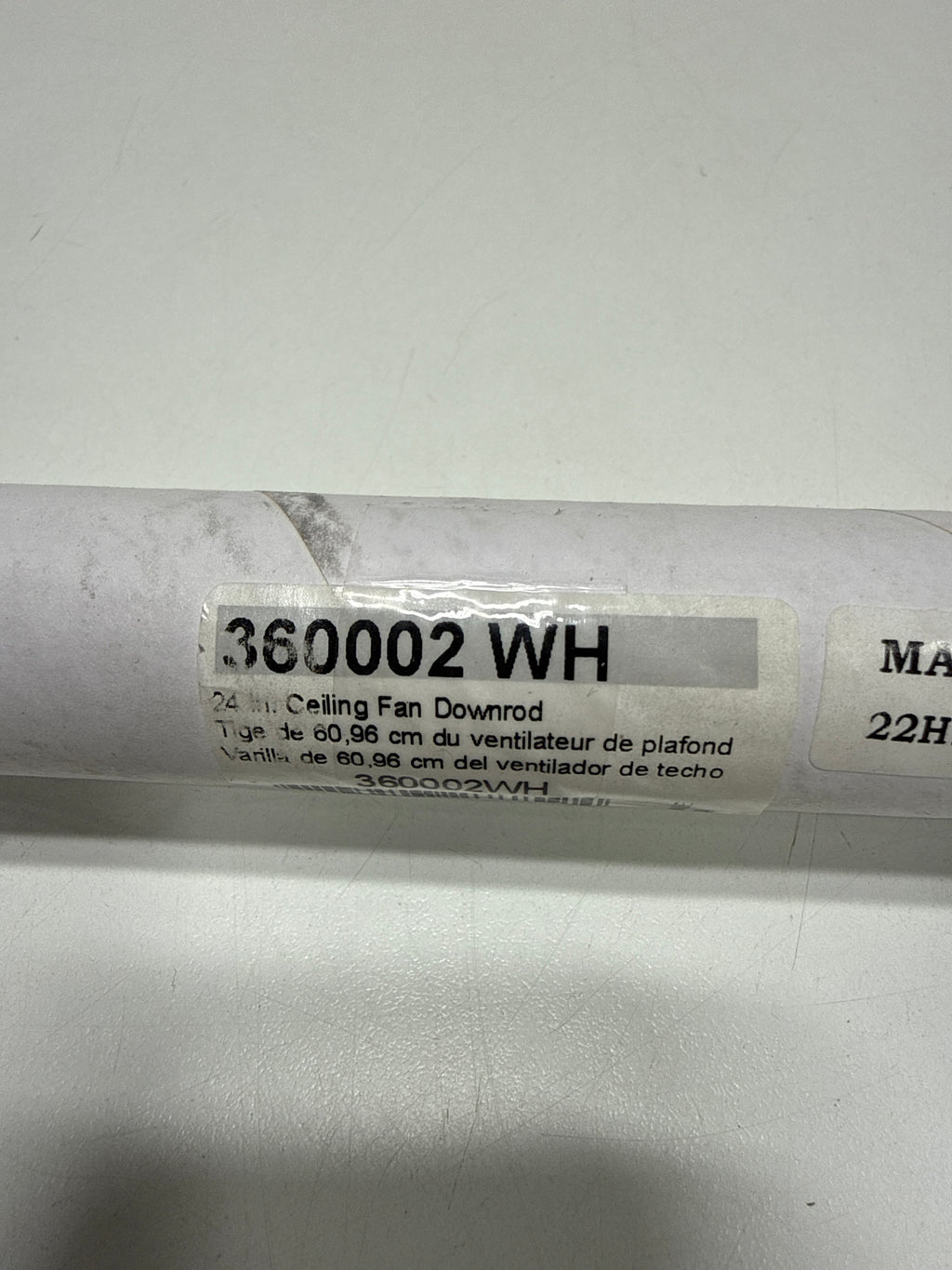 Kichler 360002WH Accessory Fan Down Rod 24-Inch, White