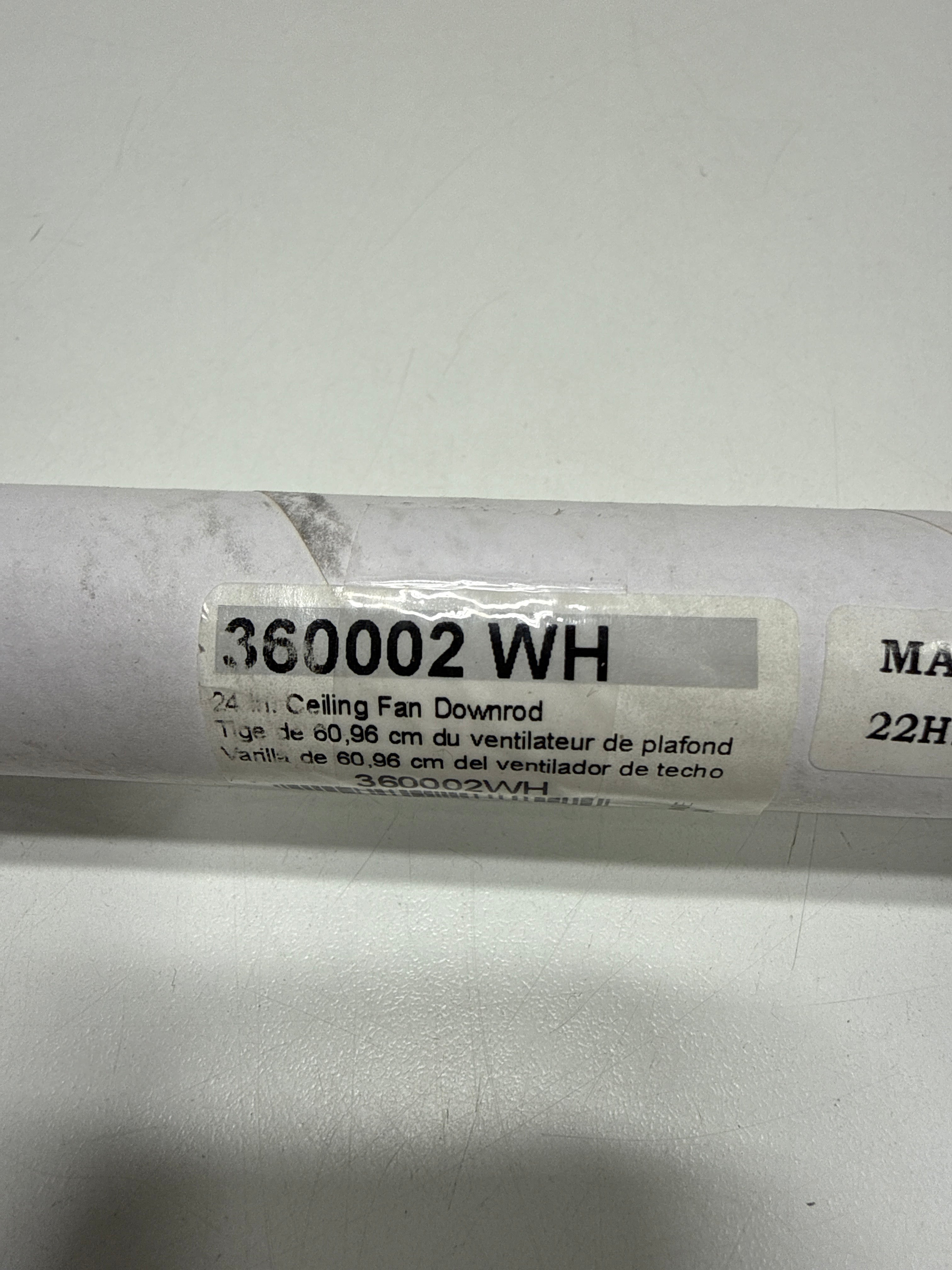 Kichler 360002WH Accessory Fan Down Rod 24-Inch, White