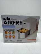 Air Fryer Bella 4qt Slim Evergood Ceramic Nonstick Oatmilk