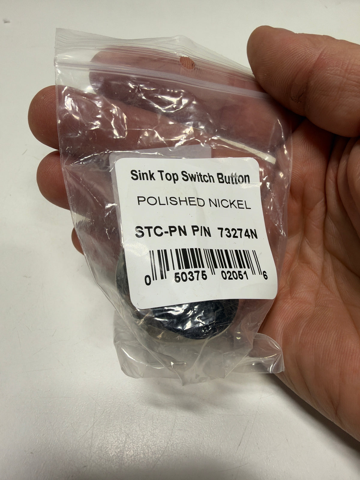 InSinkErator STC Sink Top Mounted Air Switch for Garbage Disposals Polished Nickel